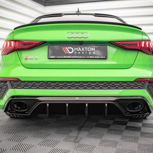 Maxton Design Audi RS3 Aggressive Rear Diffuser In Gloss Black (8Y) - Image 11