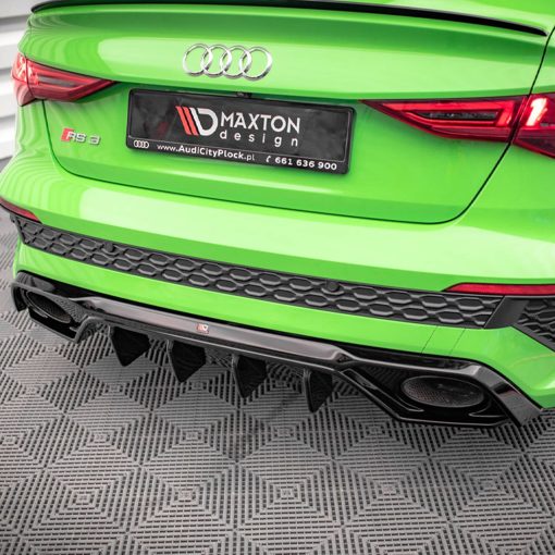 Maxton Design Audi RS3 Aggressive Rear Diffuser In Gloss Black (8Y) - Image 14