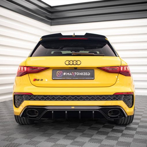 Maxton Design Audi RS3 Aggressive Rear Diffuser In Gloss Black (8Y) - Image 7