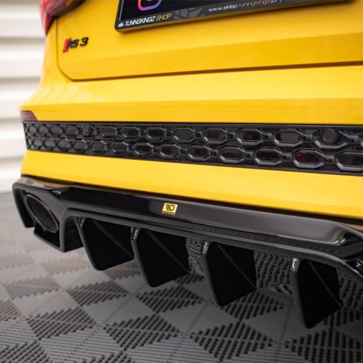 Maxton Design Audi RS3 Aggressive Rear Diffuser In Gloss Black (8Y) - Image 9