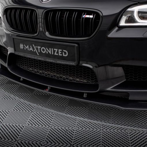 Maxton Design BMW M5 V1 Front Splitter In Gloss Black (F10) - Image 2