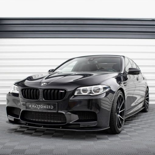 Maxton Design BMW M5 V1 Front Splitter In Gloss Black (F10) - Image 3