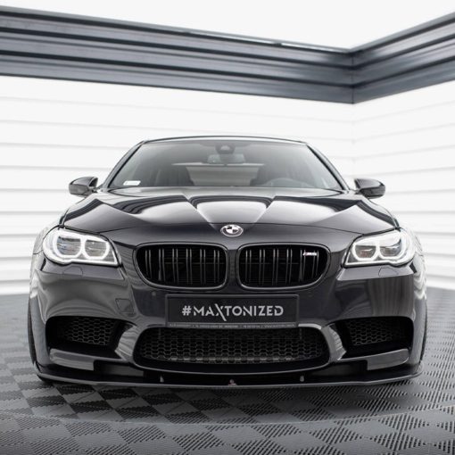 Maxton Design BMW M5 V1 Front Splitter In Gloss Black (F10) - Image 4