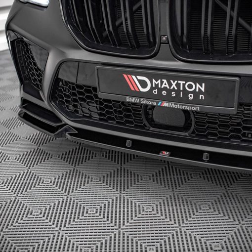 Maxton Design BMW X5M V1 Front Splitter In Gloss Black (F95) - Image 3