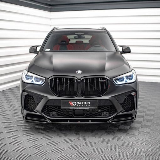 Maxton Design BMW X5M V2 Front Splitter In Gloss Black (F95) - Image 2