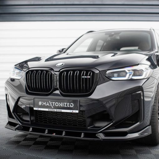 Maxton Design BMW X3M LCI V1 Front Splitter In Gloss Black (F97 Facelift 2022+) - Image 3