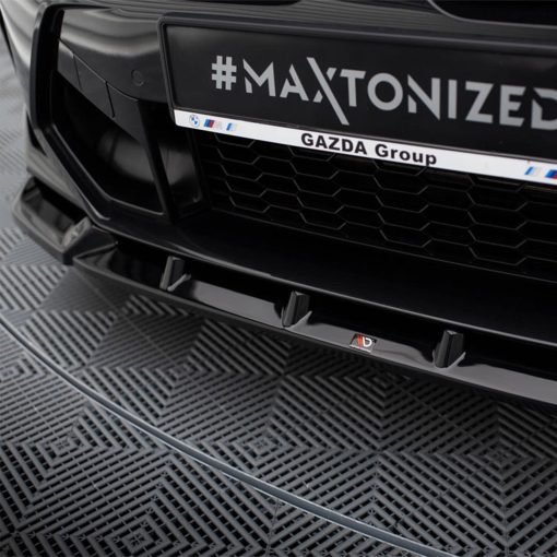 Maxton Design BMW X3M LCI V1 Front Splitter In Gloss Black (F97 Facelift 2022+) - Image 4