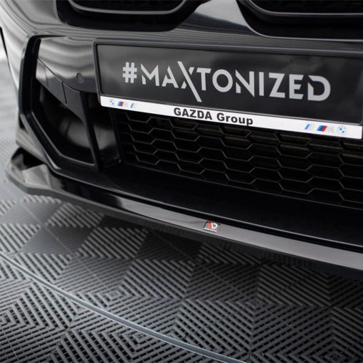 Maxton Design BMW X3M LCI V2 Front Splitter In Gloss Black (F97 Facelift 2022+) - Image 4