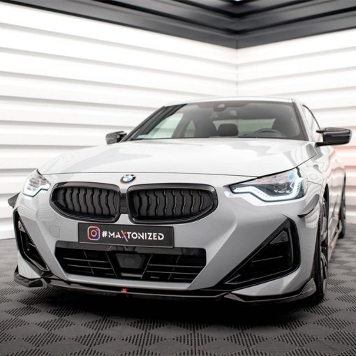 Maxton Design BMW M240i/2 Series V1 Front Splitter In Gloss Black (G42) - Image 2