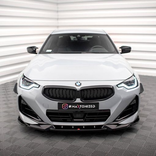 Maxton Design BMW M240i/2 Series V2 Front Splitter In Gloss Black (G42) - Image 4