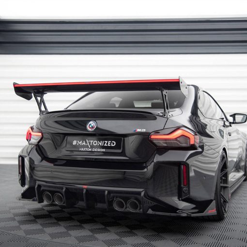 Maxton Design BMW M2 G87 Rear Wing In Gloss Carbon Fibre With Dynamic LED Light Bar (G87) - Image 2