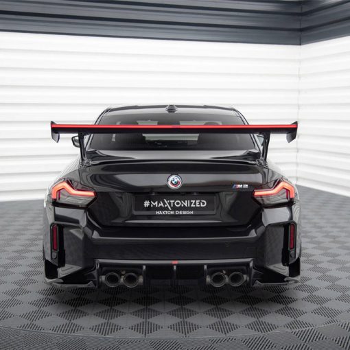 Maxton Design BMW M2 G87 Rear Wing In Gloss Carbon Fibre With Dynamic LED Light Bar (G87) - Image 3