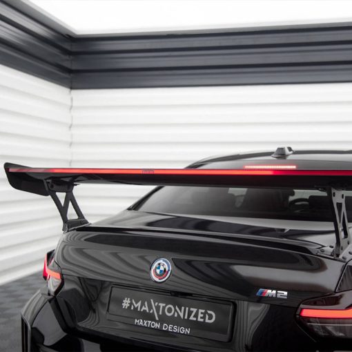 Maxton Design BMW M2 G87 Rear Wing In Gloss Carbon Fibre With Dynamic LED Light Bar (G87) - Image 7