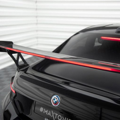 Maxton Design BMW M2 G87 Rear Wing In Gloss Carbon Fibre With Dynamic LED Light Bar (G87) - Image 8