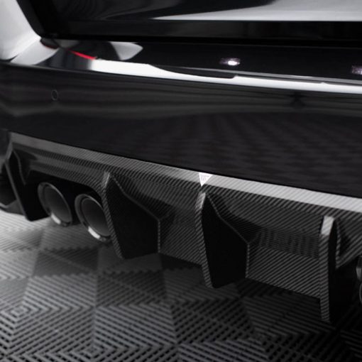 Maxton Design BMW M2 G87 Rear Diffuser In Gloss Carbon Fibre (G87) - Image 3