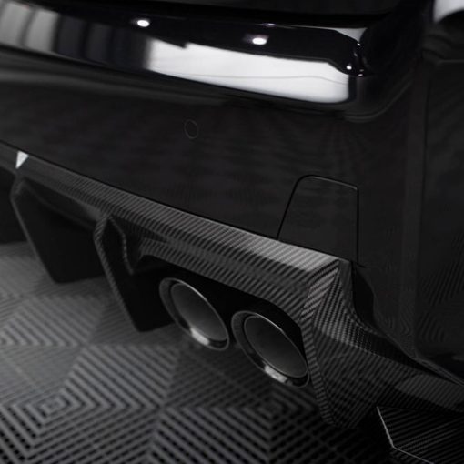 Maxton Design BMW M2 G87 Rear Diffuser In Gloss Carbon Fibre (G87) - Image 4