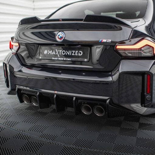 Maxton Design BMW M2 G87 V1 Rear Diffuser In Gloss Black (G87) - Image 2