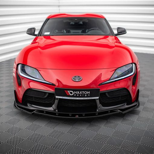 Maxton Design Toyota Supra Mk5 V4 Front Splitter In Gloss Black (A90) - Image 2