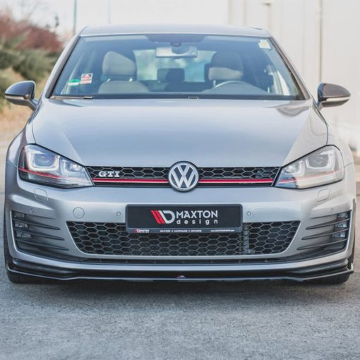 Maxton Design Volkswagen Golf GTI V2 Front Splitter In Gloss Black (Mk7) - Image 4