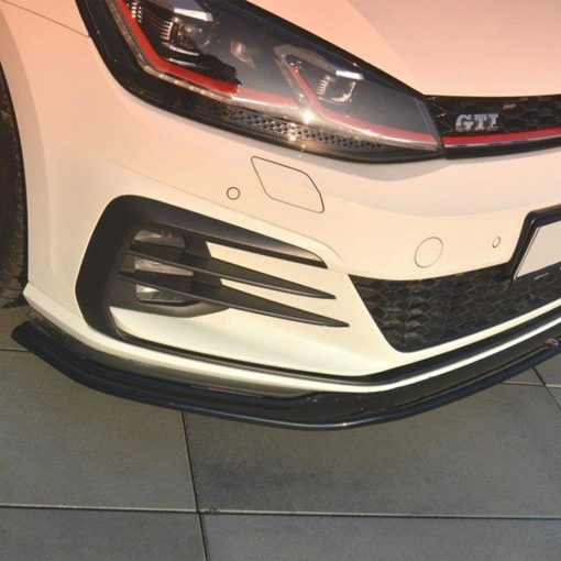 Maxton Design Volkswagen Golf GTI V2 Front Splitter In Gloss Black (Mk7.5) - Image 2