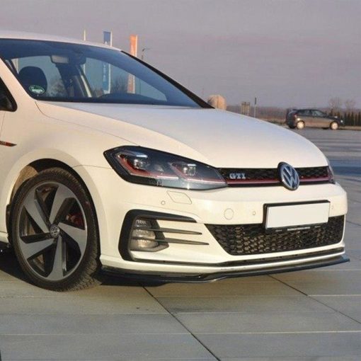 Maxton Design Volkswagen Golf GTI V2 Front Splitter In Gloss Black (Mk7.5) - Image 3