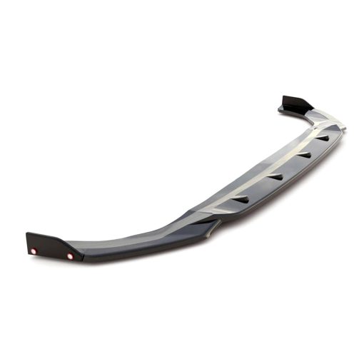 Maxton Design Volkswagen Golf GTI/R-Line V2 Front Splitter With Flaps In Gloss Black (Mk8) - Image 3