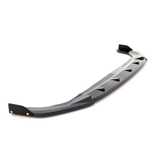 Maxton Design Volkswagen Golf GTI/R-Line V3 Front Splitter With Flaps In Gloss Black (Mk8) - Image 3