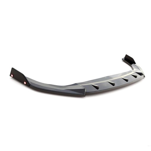 Maxton Design Volkswagen Golf GTI/R-Line V3 Front Splitter With Flaps In Gloss Black (Mk8)