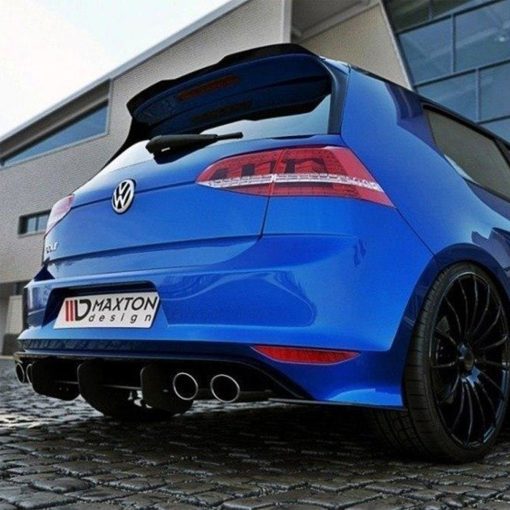 Maxton Design Volkswagen Golf R Rear Diffuser & Rear Side Splitters In Black (Mk7) - Image 2