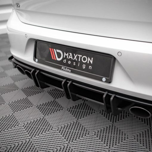 Maxton Design Volkswagen Golf R Street Pro Rear Diffuser In Black (Mk7) - Image 2