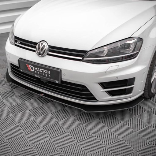 Maxton Design Volkswagen Golf R Street Pro V1 Front Splitter In Black (Mk7) - Image 2