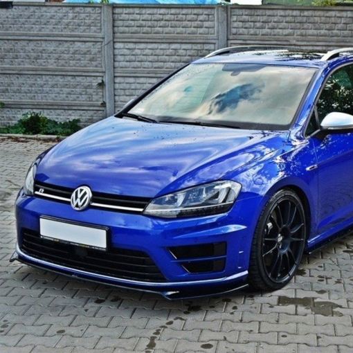 Maxton Design Volkswagen Golf R V2 Front Splitter In Gloss Black (Mk7) - Image 2