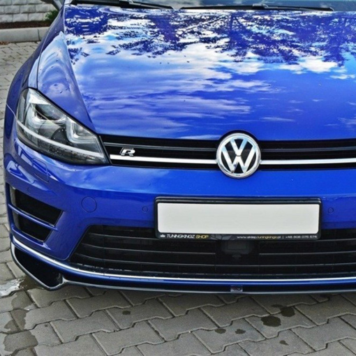 Maxton Design Volkswagen Golf R V2 Front Splitter In Gloss Black (Mk7) - Image 3