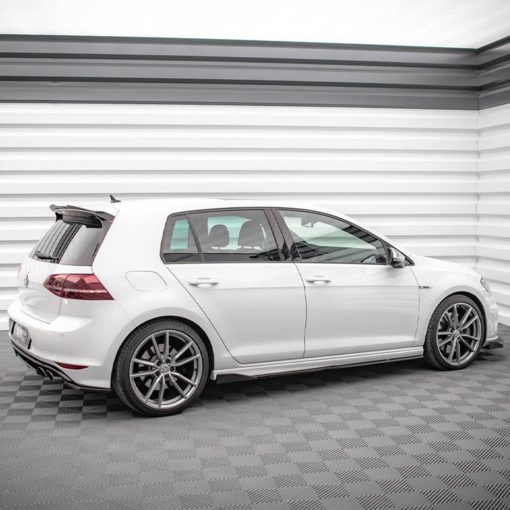 Maxton Design Volkswagen Golf R V2 Side Skirts In Gloss Black (Mk7) - Image 4