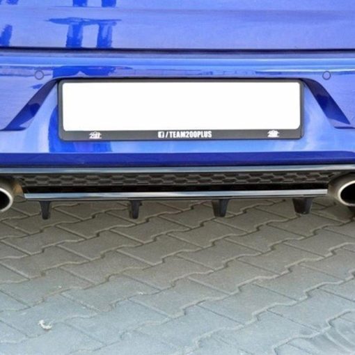 Maxton Design Volkswagen Golf R Central Rear Diffuser In Gloss Black (Mk7.5) - Image 3