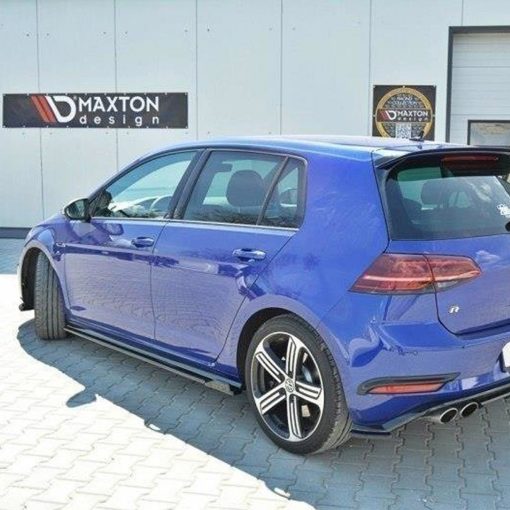 Maxton Design Volkswagen Golf R V1 Side Skirts In Gloss Black (Mk7.5) - Image 3