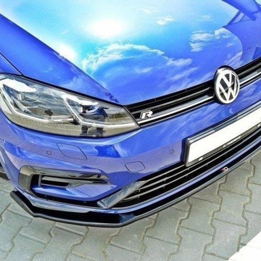 Maxton Design Volkswagen Golf R V2 Front Splitter In Gloss Black (Mk7.5) - Image 3