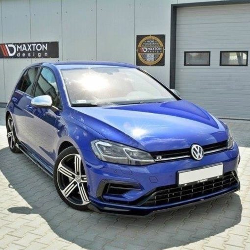 Maxton Design Volkswagen Golf R V2 Front Splitter In Gloss Black (Mk7.5) - Image 4