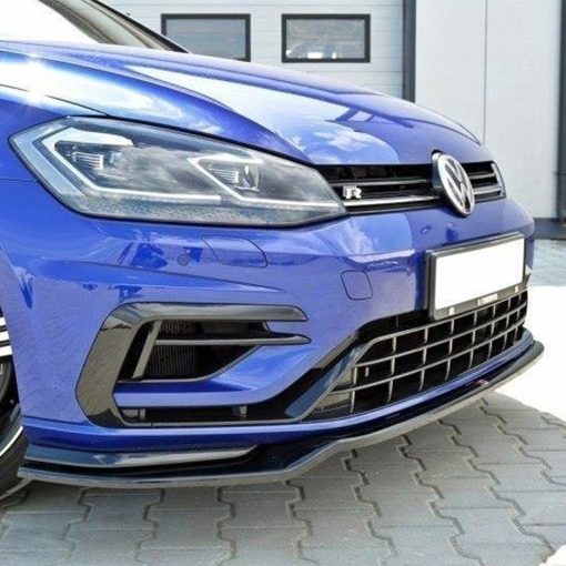 Maxton Design Volkswagen Golf R V3 Front Splitter In Gloss Black (Mk7.5) - Image 2