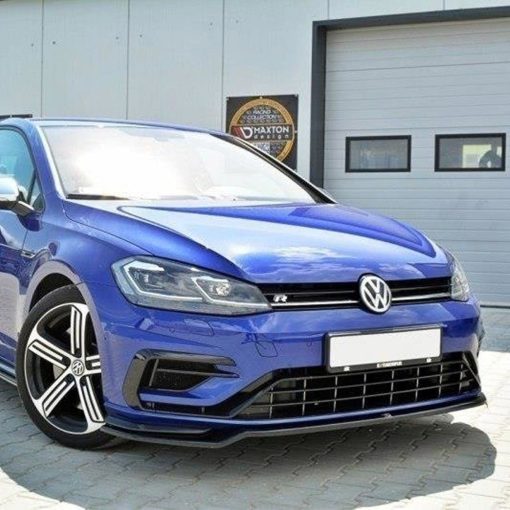 Maxton Design Volkswagen Golf R V3 Front Splitter In Gloss Black (Mk7.5) - Image 3