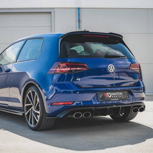 Maxton Design Volkswagen Golf R V3 Rear Diffuser In Gloss Black (Mk7.5) - Image 2