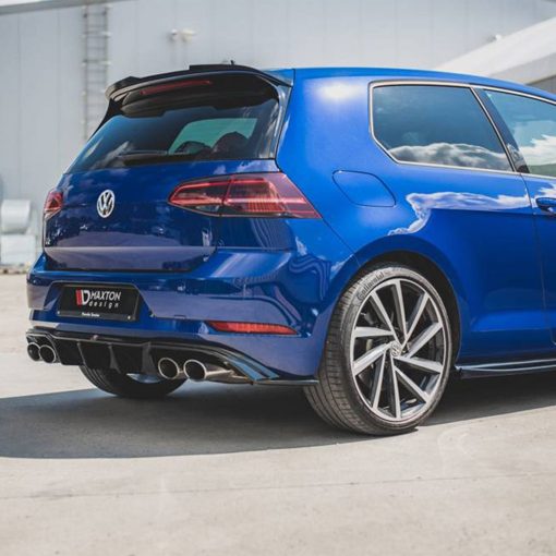 Maxton Design Volkswagen Golf R V3 Rear Diffuser In Gloss Black (Mk7.5) - Image 4