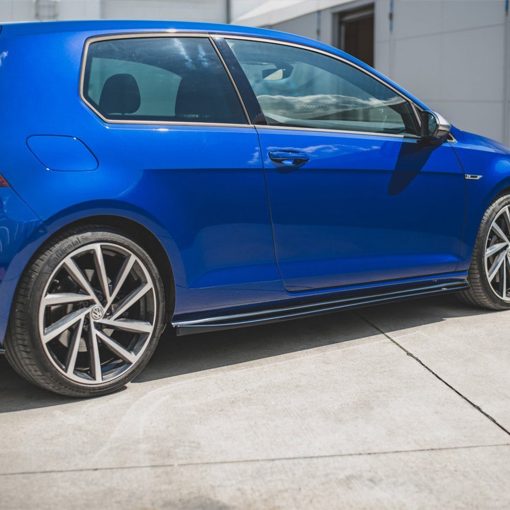 Maxton Design Volkswagen Golf R V4 Side Skirts In Gloss Black (Mk7.5) - Image 4