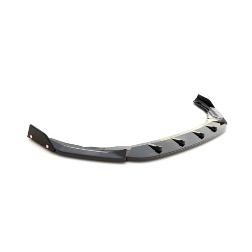 Maxton Design Volkswagen Golf R V2 Front Splitter With Flaps In Gloss Black (Mk8)