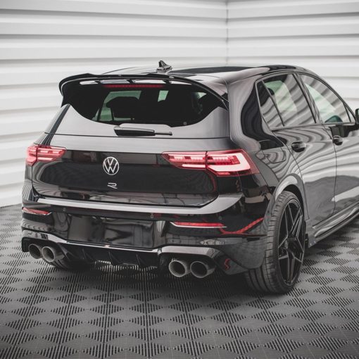 Maxton Design Volkswagen Golf R V1 Rear Diffuser In Gloss Black (Mk8) - Image 2