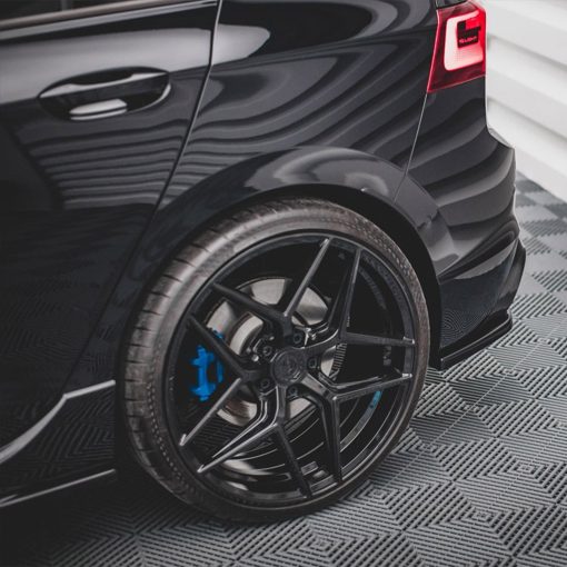 Maxton Design Volkswagen Golf R V1 Rear Side Splitters In Gloss Black (Mk8) - Image 3