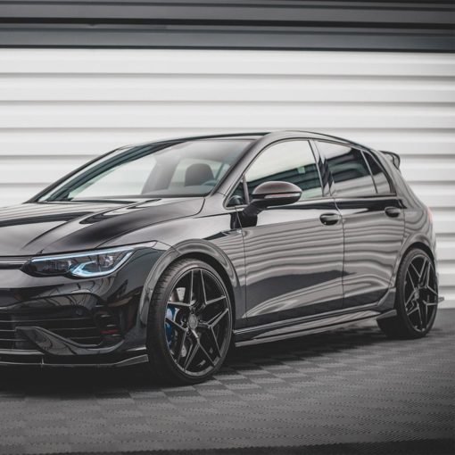 Maxton Design Volkswagen Golf R V2 Side Skirts In Gloss Black (Mk8) - Image 3