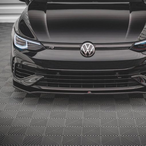 Maxton Design Volkswagen Golf R V3 Front Splitter In Gloss Black (Mk8) - Image 2