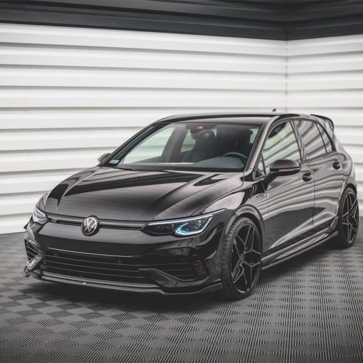 Maxton Design Volkswagen Golf R V6 Front Splitter In Gloss Black (Mk8) - Image 4