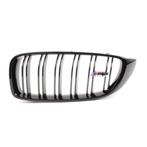 Genuine BMW F80 M3 OEM M Performance Front Grilles In Gloss Black - Image 3